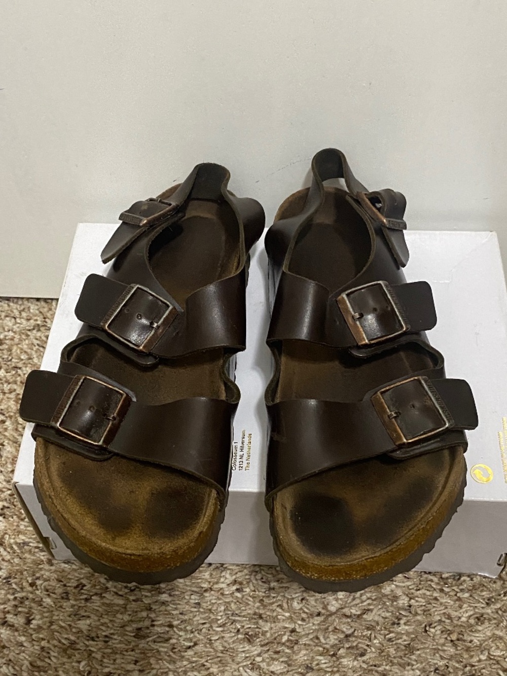 Birkenstock Size 41 Women’s Brown Milano  Sandals.